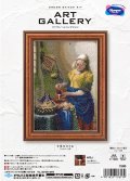 [10279] オリムパスクロスステッチキット ART GALLERY ミニフレームコレクション -「牛乳を注ぐ女」フェルメール作-